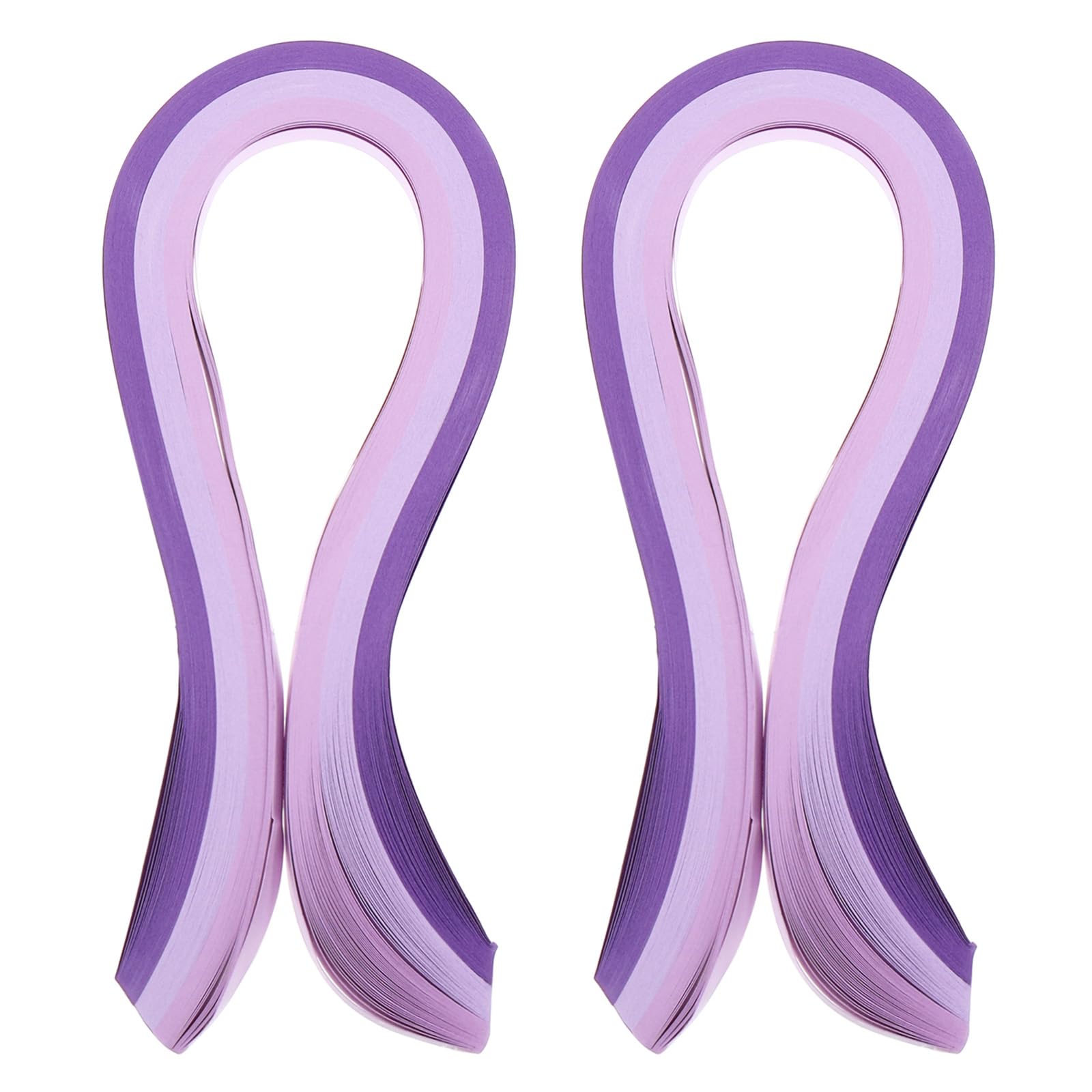 PATIKIL 390 x 7mm Rainbow Quilling Strips Paper,200 Pcs Origami Paper Quilling Strip for Art DIY Hand Craft Christmas, Gradient Purple
