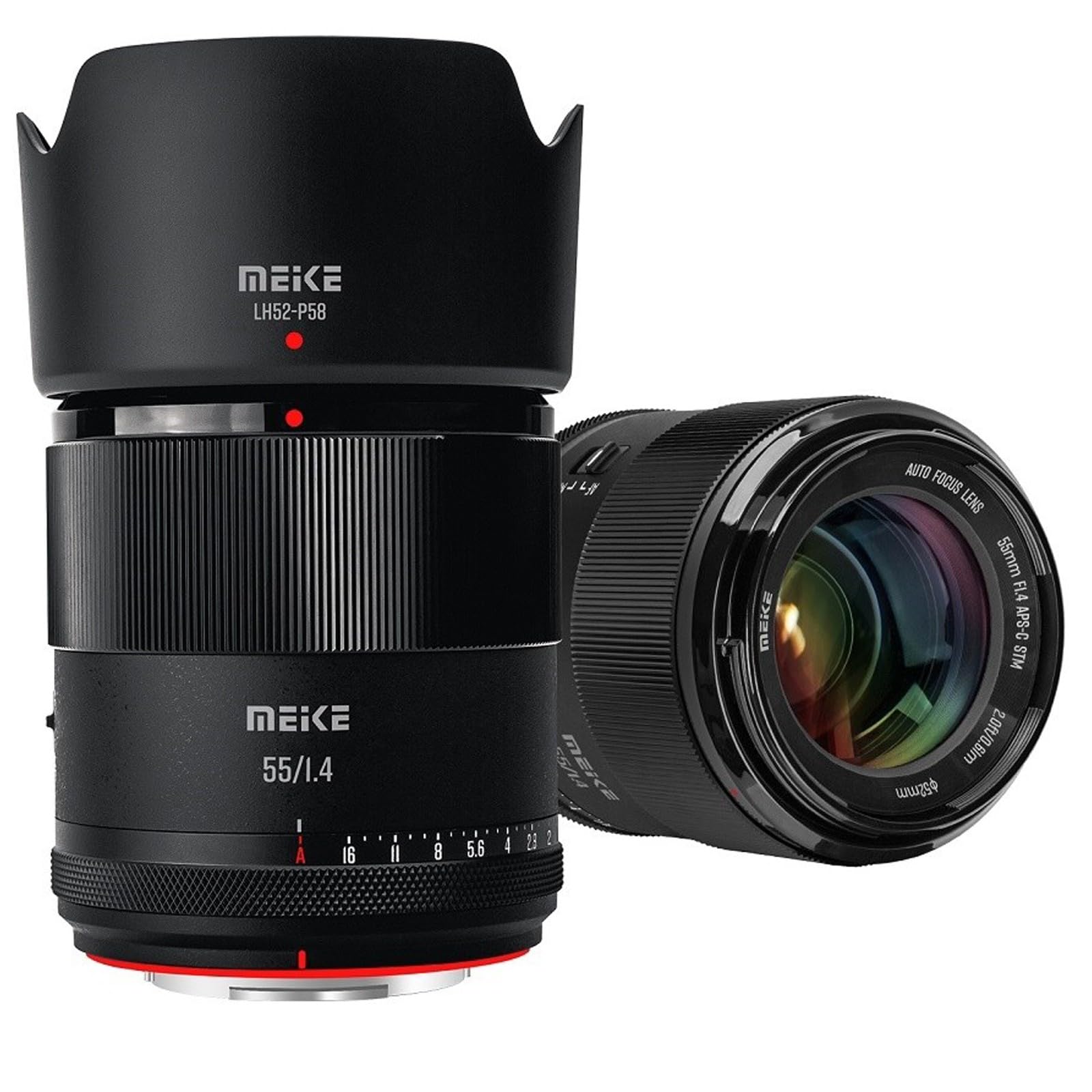 Meike 55mm f1.4 E-Mount STM APS-C Auto Focus Portrait Lens for Sony E-Mount Cameras A5000 A5100 A6000 A6100 A6300 A6400 A6600 NEX 5R 6