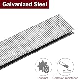 Sourcing Map 18 Gauge Narrow Crown Staples 1/4x1 900 Pcs Galvanized view 3