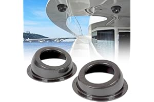 NEESPOC 6.5" Speaker Pods, Angled Surface Mount Speaker Enclosures Boxes for UTV, RV, Boat, Door, Trunk, Car, Universal Painted Carbon Fiber Print (2PCS Hole Cut)