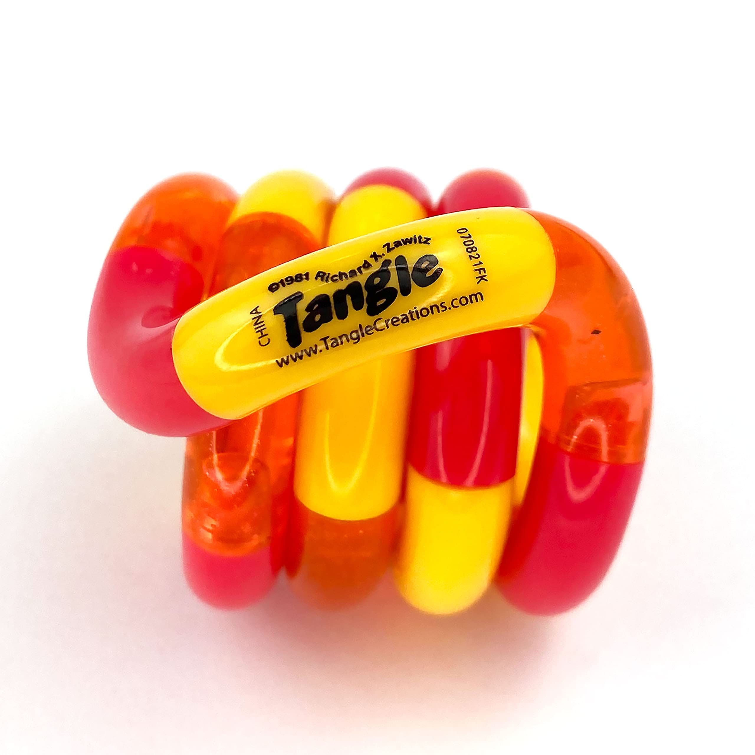 TANGLE Jr Classic (Cherry) - Genuine Fidget Toys Sensory Toy - Twisty Fidget Toy Tangle Fidgets for Kids and Adults - Fidget Toy for School - Gift for Teens and Adults