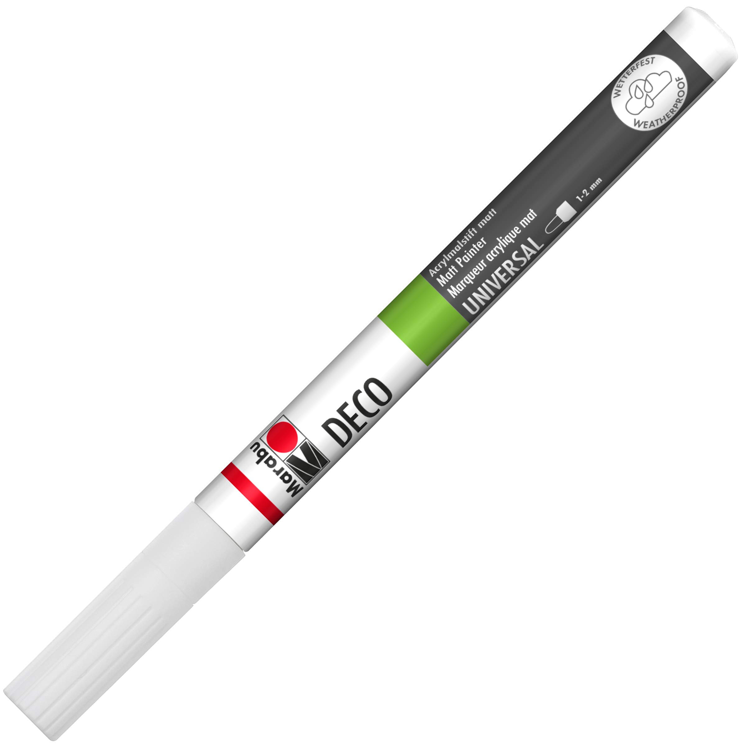 Marabu Deco Painter Pen (1-2mm Tip) - 070 White