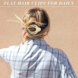French Concord Flat Hair Clips for Women Girls