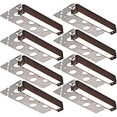 LEONLITE 8-Pack 7 Inch LED Hardscape Lighting, Update Retaining Wall Lights, LED Landscape Lighting, 12-24V AC/DC Paver Light
