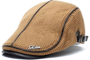 M MOACC Men Beret Hat Cotton Adjustable Newsboy Hats Cabbie Gatsby Cap Driving Flat Caps