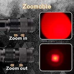 High Power One Mode Red LED Flashlight, Powerful