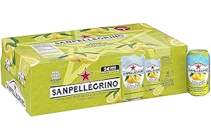 SAN PELLEGRINO Sanpellegrino Italian Sparkling Drink Pompelmo, Sparkling Grapefruit Beverage, 24 Pack of 11.15 Fl Oz Cans