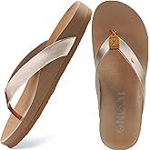 ONCAI Womens Flip Flops For Women Comfortable Strap Yoga Mat Non-Slip Women's Thong Sandal Casual Summer Beach Slippers With Arch Support