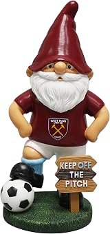 FOCO West Ham United Keep Off The Pitch Gnome Ornament Indoor Outdoor