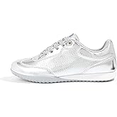 LUCKY STEP Women's Fashion Tennis Sneakers Casual Low Top Retro Lace-up Stylish Travel Lifestyle Trendy Walking Shoes