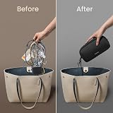tomtoc Cable Organiser Bag Travel Pouch Water Resistant Tech Essentials view 4