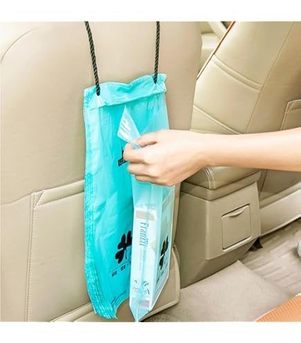 15PCS Disposable Car Trash Bags Self-Adhesive, Leak-Proof, Waterproof