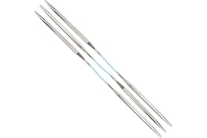 skacel by addi Double Pointed Knitting Needles, 8 Inch (20 cm) Flexiflips Basic Double Point Plated Brass Knitting Needle Pair with Nylon Cord, 2.25 mm