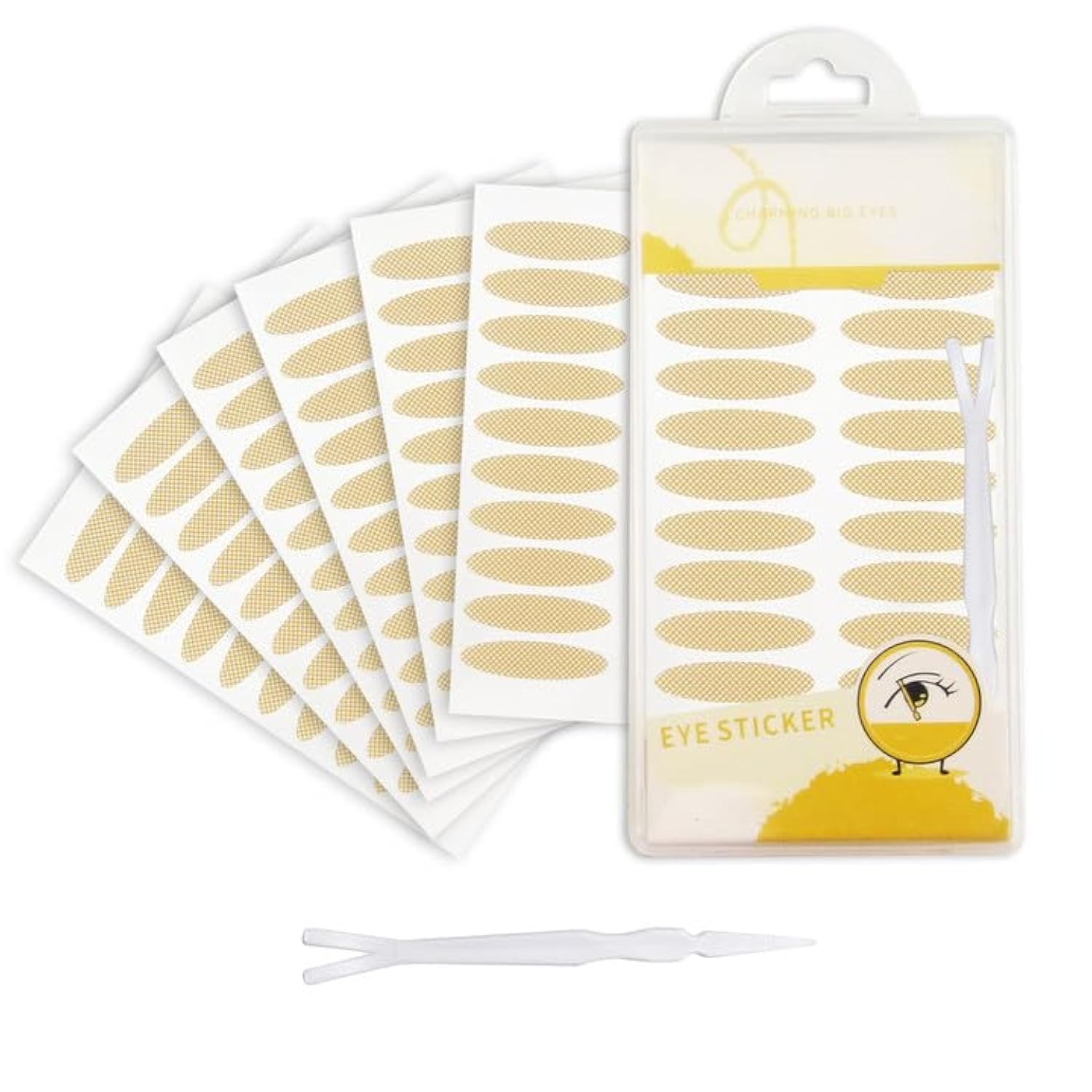 Photo 1 of TORMEN 120 Pairs Double Eyelid Lift Strips, Invisible Tape Stickers, Waterproof Natural Lace Mesh With Forked Rods for Covered, Droopy, Thick Eyelids, Suitable for Most Eye Shapes (Oval)