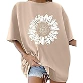 ORANDESIGNE Womens Oversized Cotton T Shirts Graphic Tees Short Sleeve Vintage Tops Casual Summer Clothes 2026