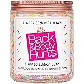 Homsolver 30th Birthday Decorations Gifts for Her Him, Happy 30th Birthday Candle Gift for Women Men, Funny 30 Years Old Ideas- Vanilla Candles