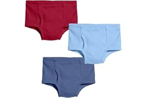 City Threads Boys Organic Cotton Brief Underwear for Sensitive Skin and Sensory Friendly (SPD)