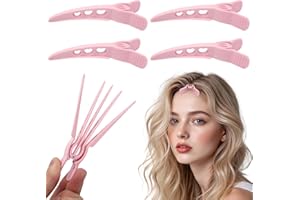4Pcs Pink Hair Volume Clip, Volumizing Hair Clips for Women Root Lifting Volume Booster Tool for Fluffy Bangs, No Crease Hair