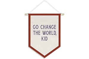 DSHFG Vintage Motivational Kids Room Playroom Decor Banner, Inspirational Wall Art Decor for Nursery Toddler Kids Play Room Classroom Decorations Hanging Pennant Flag, 15x11in