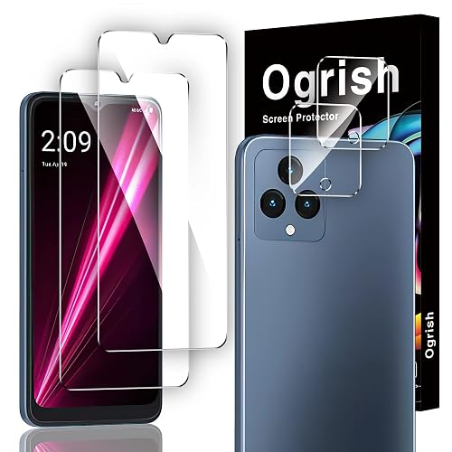 Loge Rish Ogrish [2+2 Pack Screen Protector for T-Mobile Revvl 6 5G and Camera ...