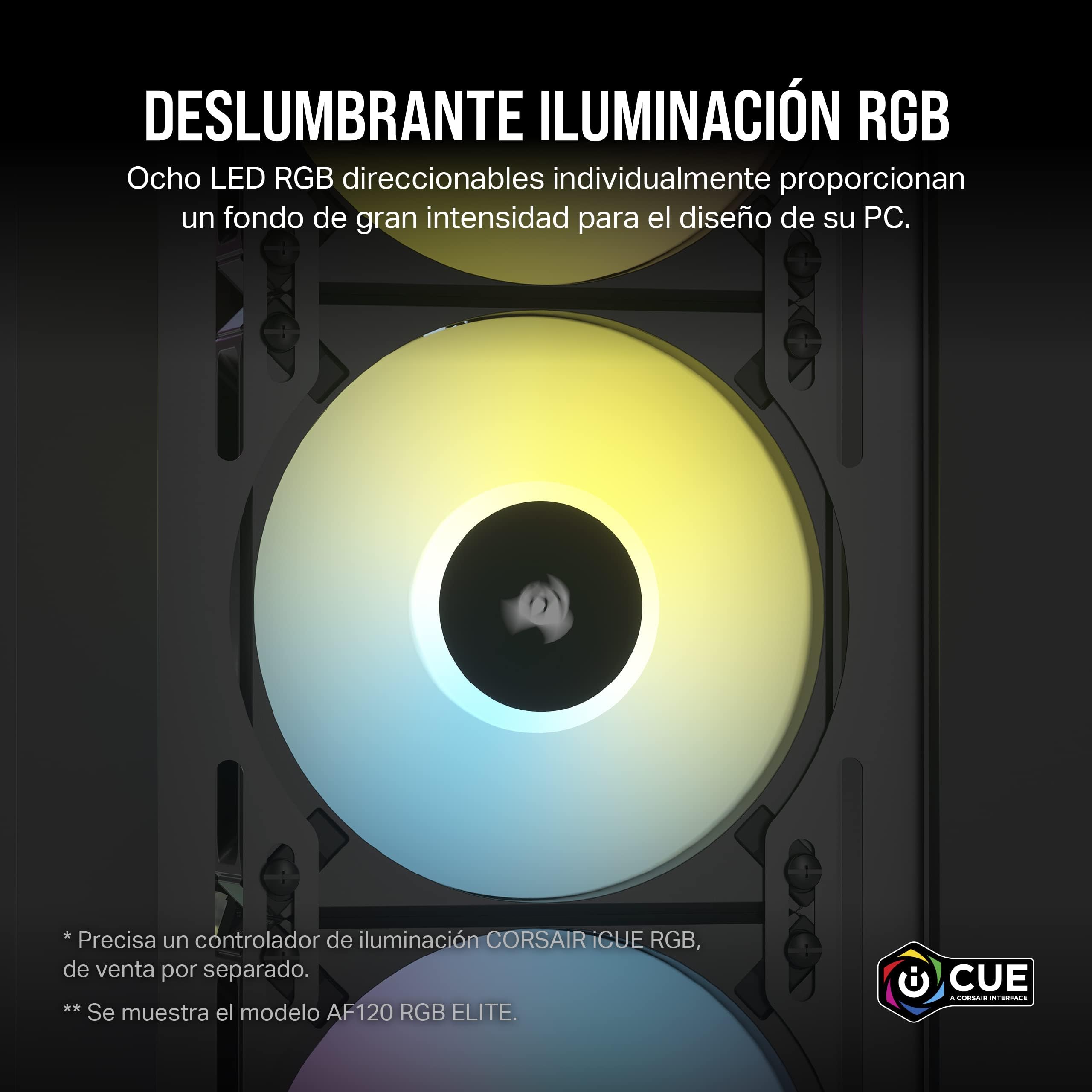 Corsair AF120 Slim, 120mm PWM Fluid Dynamic Bearing Fan (Thin Profile For Small-Form-Factor Cases, Low-Noise, Up To 2000 RPM, Zero RPM Mode Support, Universal 120x15mm Sizing) Single Pack, White - View #8