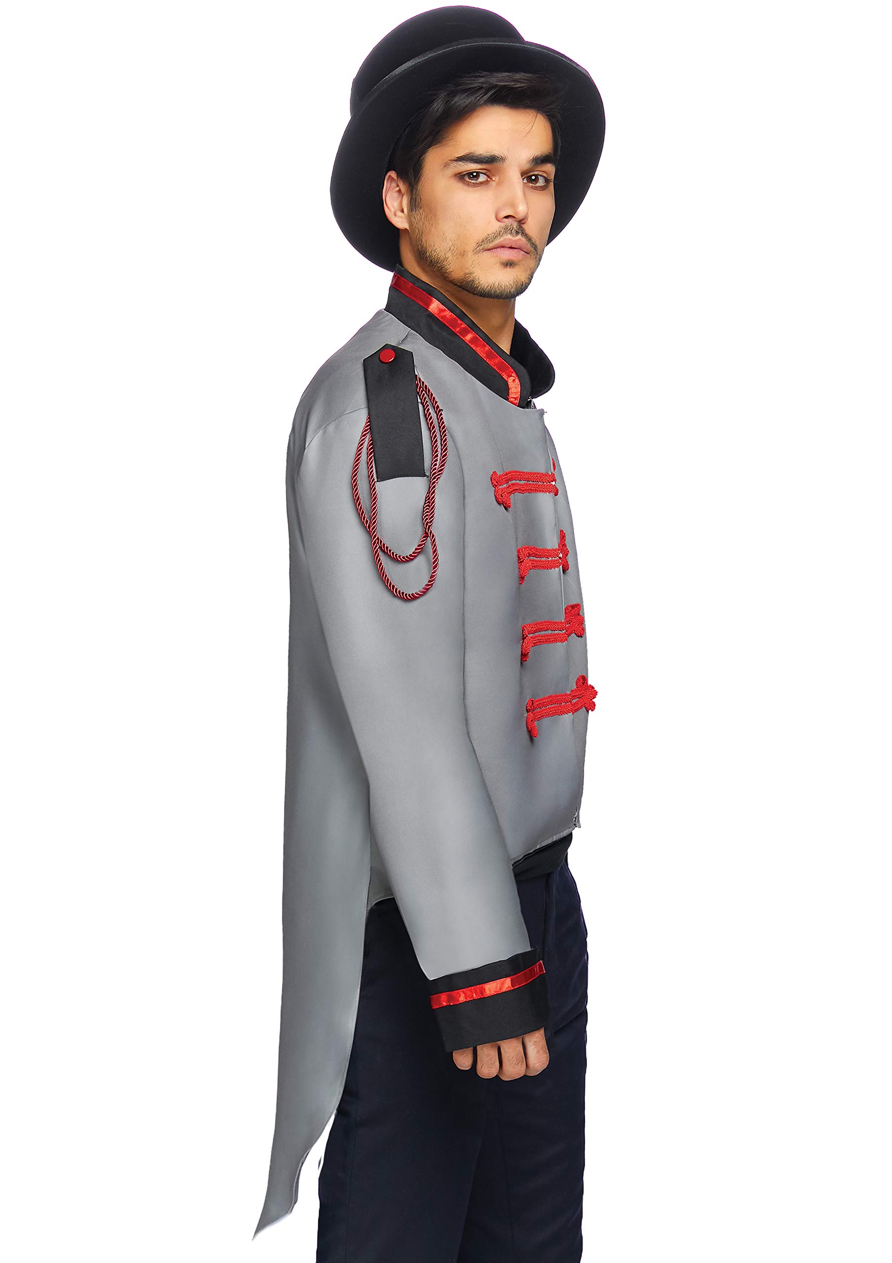 Leg Avenue Men's Military Jacket Costume, Red, Small/Medium