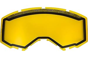 FLY Racing Adult Goggle Replacement Dual Lens with Vents (Yellow, Fits Zone Pro, Zone and Focus Models)