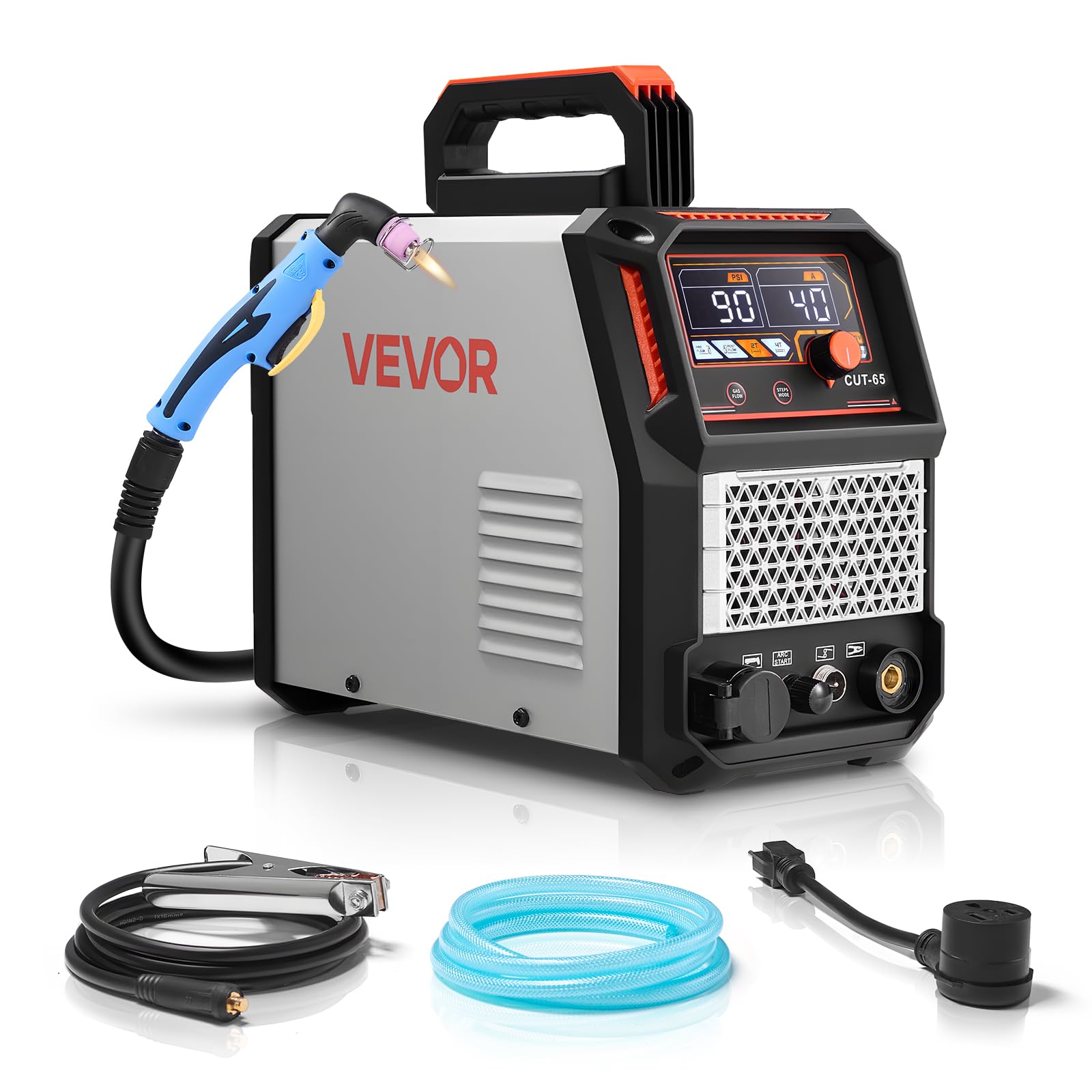 Photo 1 of **PARTS ONLY***VEVOR Plasma Cutter, 65A Non-Touch Pilot Arc Plasma Cutting Machine, 110V/220V Dual Voltage Digital Display IGBT Inverter - with 2T/4T Function & Adjustable PA/PT Time for Home Repairs, Workshops