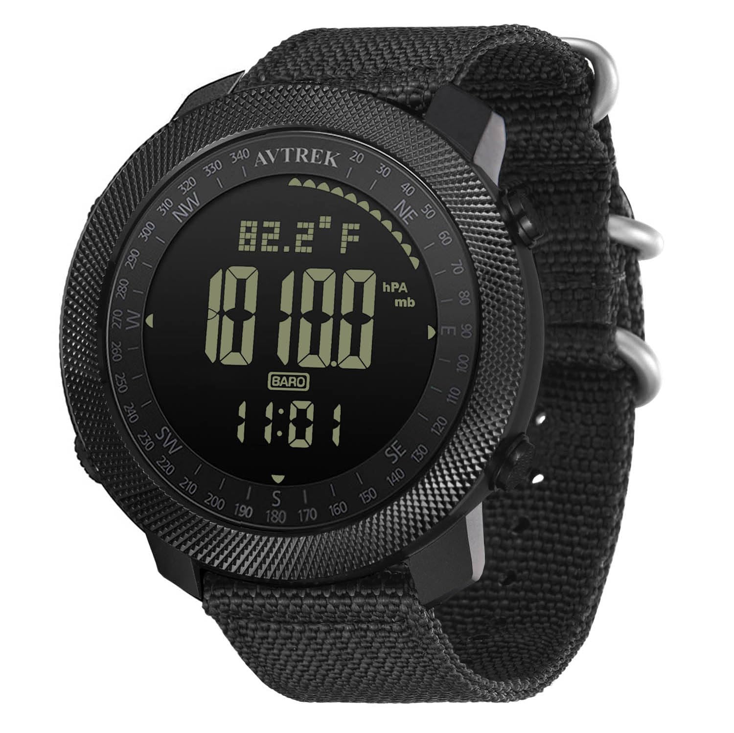 AVTREK Mens Outdoor Sport Tactical Survival Watches Hiking Digital