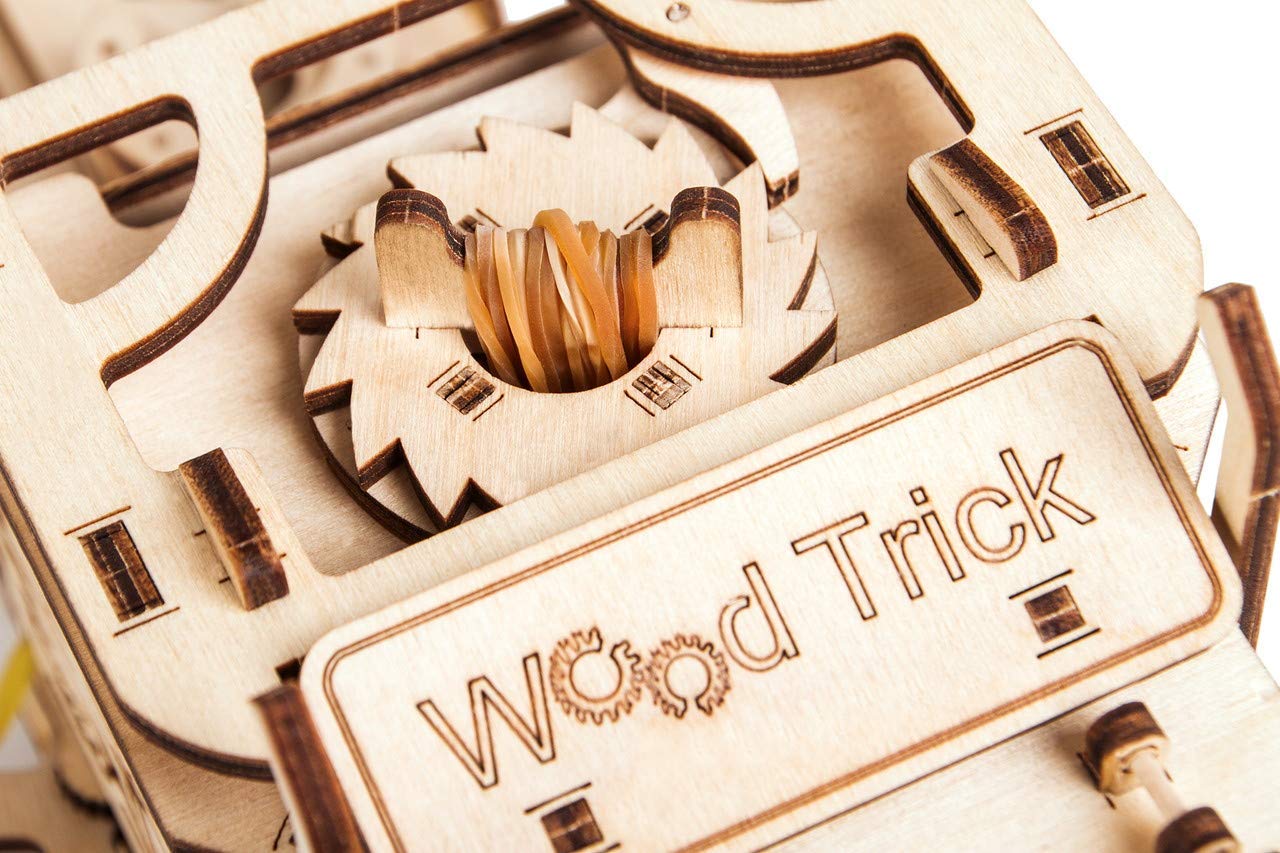 Wood Trick Big Rig Truck Car 3D Wooden Puzzles for Adults and Kids to Build - Rides up to 6ft - 14x6″ - Realistic Semi Truck - Wooden Models Engineering DIY Project Mechanical Wood 3D Puzzles Kits
