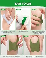 MQUPIN Knee Pain Relief Patch 84 Pcs Herbal Wormwood 10x13.3cm view 8
