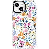 ChiCaseVer for iPhone 14 Case,Vibrant Colorful Garden Floral Design Art Pattern Aesthetics,Military-Grade Drop Protection & Soft Slim TPU Protective Cover with Camera Lens Protection for Women Girls