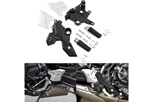 TCMT Front Driver Footrests Footpegs Brackets Fit For Kawasaki Ninja 650 Z650 17-24 Z650RS 2022-2023 Replace For 35063-1348-18R/35063-1349-18R