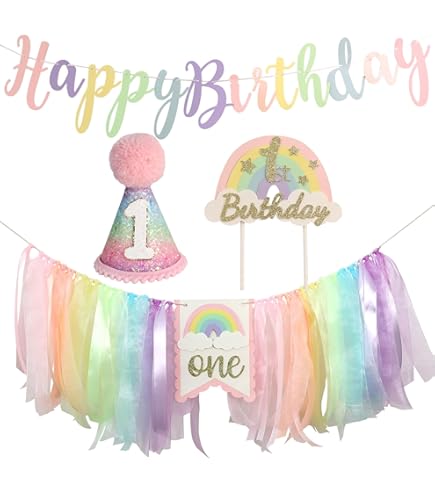 Babioms Rainbow Dolls Geburtstags-Hintergrund - Bunte Fotokulisse Für Kinderpartys 150x100cm