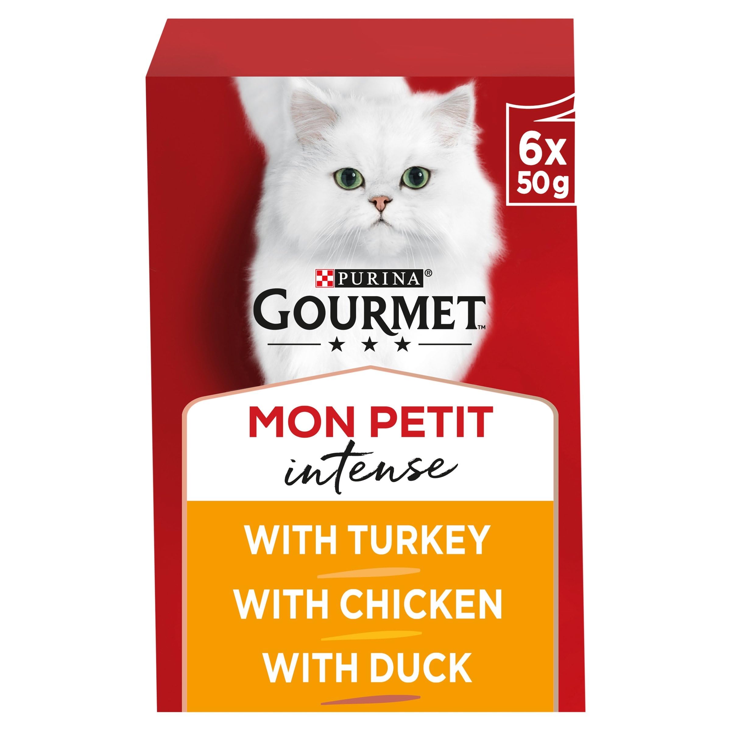Gourmet Cat Food Mon Petit Pouches Poultry 6x50g (6 Pouches)