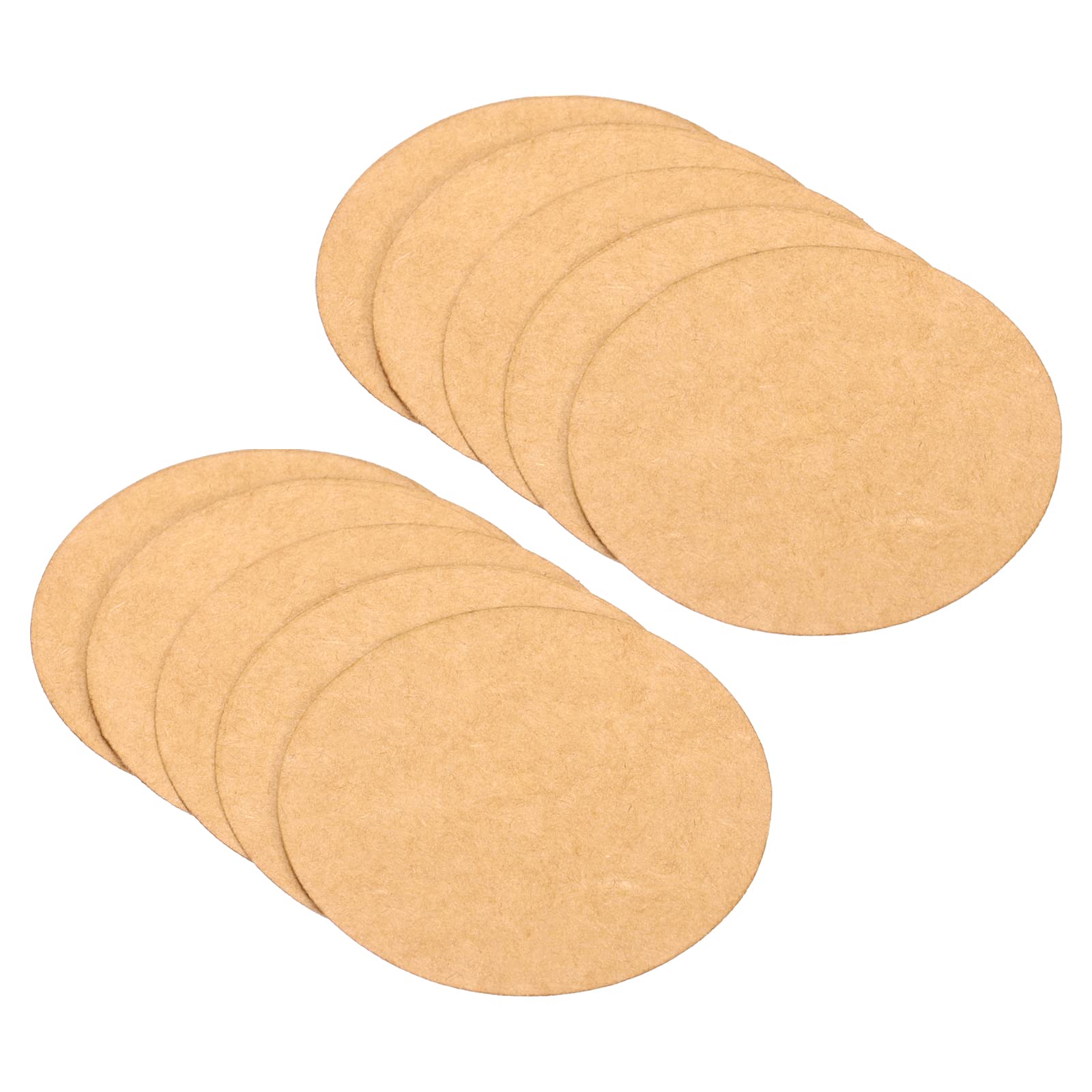 PATIKIL 3-inch Round Cardboard Paper, 50 Pcs Blank Disc Circles Slices for Party Decorations DIY Craft Arts Drawing Painting Writing, Brown