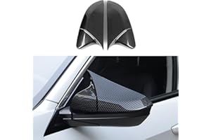BRMYL Car Rearview Mirror Guard Cover Decals for Honda Civic 2016 2017 2018 2019 2020 2021 10th Gen Accessories ABS Carbon Fiber Exterior Stickers