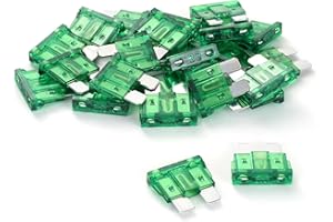 GOODSEN (25Pcs) 30 Amp Standard Car Fuses, 30A Automotive Fuses, Automotive Replacement Fuses(ATO/ATC), Blade Fuse for Car/RV/Truck/SUV/Motorcycle/Boat