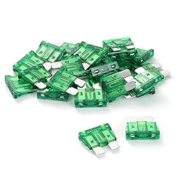(25Pcs) 30 Amp Standard Car Fuses, 30A Automotive