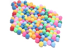KEVENZ Ping Pong Balls, 40+mm Assorted Color Table Tennis Balls, Multi-Color Pong Balls for Pong Games, Arts and Craft, Party Decoration, Not for Ball Pit