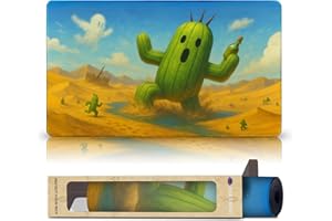 WIZCRAFT GAMING Desert Guardian (Stitched) - MTG Playmat - Compatible with Magic The Gathering Playmat - Play MTG, YuGiOh, TCG - Original Play Mat Art Designs & Accessories
