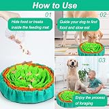Vivifying Snuffle Mat for Dogs Durable Interactive Toy Green Orange view 8