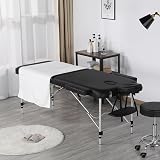 Yaheetech Foldable Massage Bed 70cm Wide Portable Lash Table Aluminum 3 Section view 2