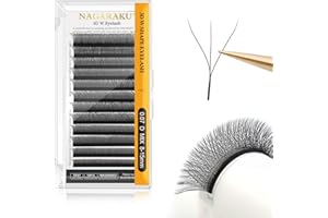NAGARAKU W Eyelash Extension 3D Volume Premade Fan 0.07mm D curl 8-15mm mix Faux Mink Matte Black Cluster Easy Fanning yy Eye Lashes