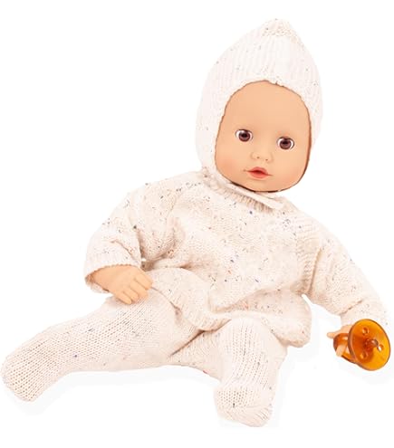 Götz 1961049 Muñeco Erizo Cookie - Muñeco Bebé De 48 Cm De Altura Con Ojos Azules Durmientes, Sin Pelo Y Cuerpo Blandito - Set De 6 Piezas