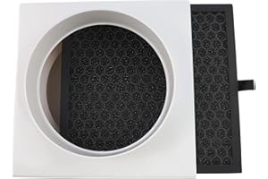 YobiLife HEPA Duct Air Filter Inline Ventilation Filter Activated Carbon Composite For PVC And PE Pipes White Exhaust Fan Ven