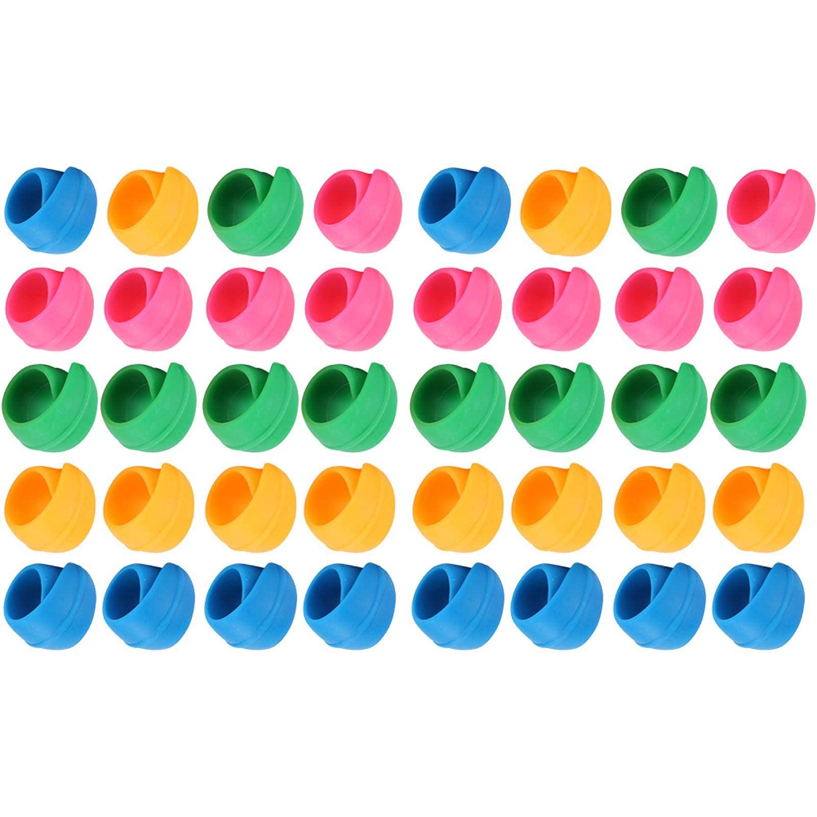 KUIDAMOS Thread Bobbin Pliers, 40pcs Colorful Peels Silicone Spool Saver for Spools, Sewing Bobbins to Prevent Thread Unwinding and Keep Thread Tails Under Control
