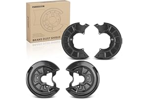 A-Premium Front and Rear Driver and Passenger Side Brake Dust Shield Compatible with Volkswagen, Models - Jetta 2006, Golf 20