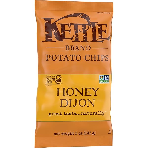 KETTLE BRAND POTATO CHIPS, HONEY DIJON KETTLE CHIPS, 5 OZ