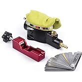 CNRAQR Spark Plug Gap Tool &amp; Pneumatic Spark Plug Cleaner Kit - Air Sandblaster Cleaning Tool for Most 10mm 12mm 14mm 16mm Spark Plugs with Feeler Gauge,Abrasive Media for Motorcycle, Lawn Mower, Car